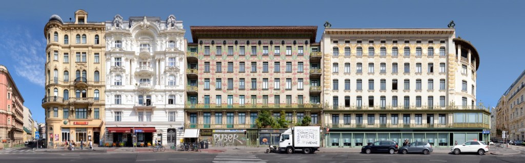 Otto Wagner Wienzeilenhäuser Panorama Foto