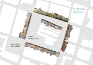 Wroclaw Rynek Ring Breslau Map Karte 3S